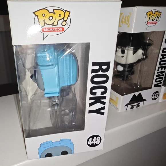 Funko Pop! Animation Rocky Figure in Blue and Gray - Picture 2 of 4